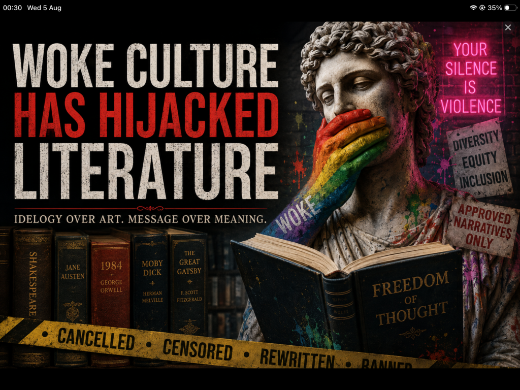 Woke Culture Has Hijacked Literature. Woke Culture Has Hijacked Literature.